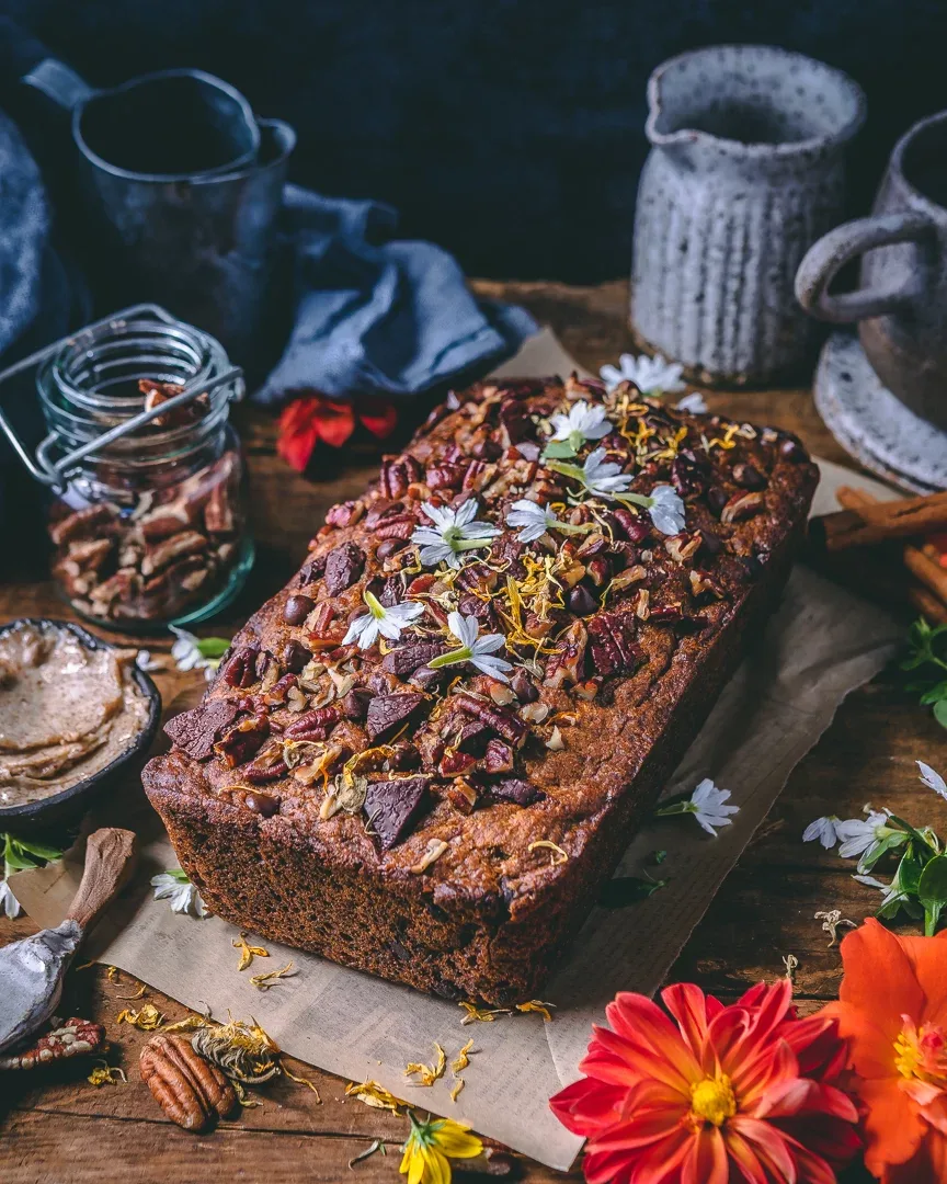 Enjoy a cup of tea with this delicious zucchini bread