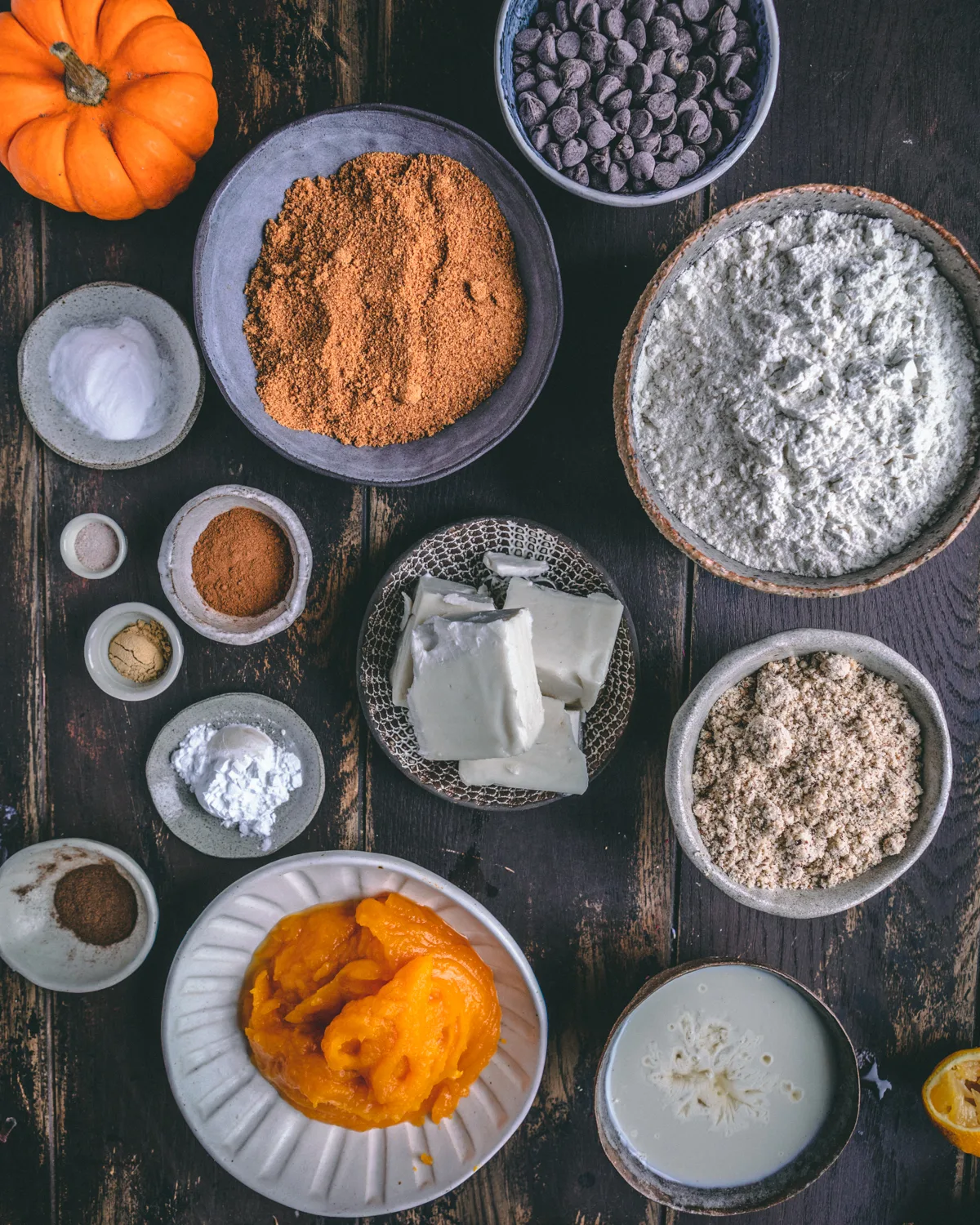 ingredients-for-chocolate-chip-pumpkin-cake