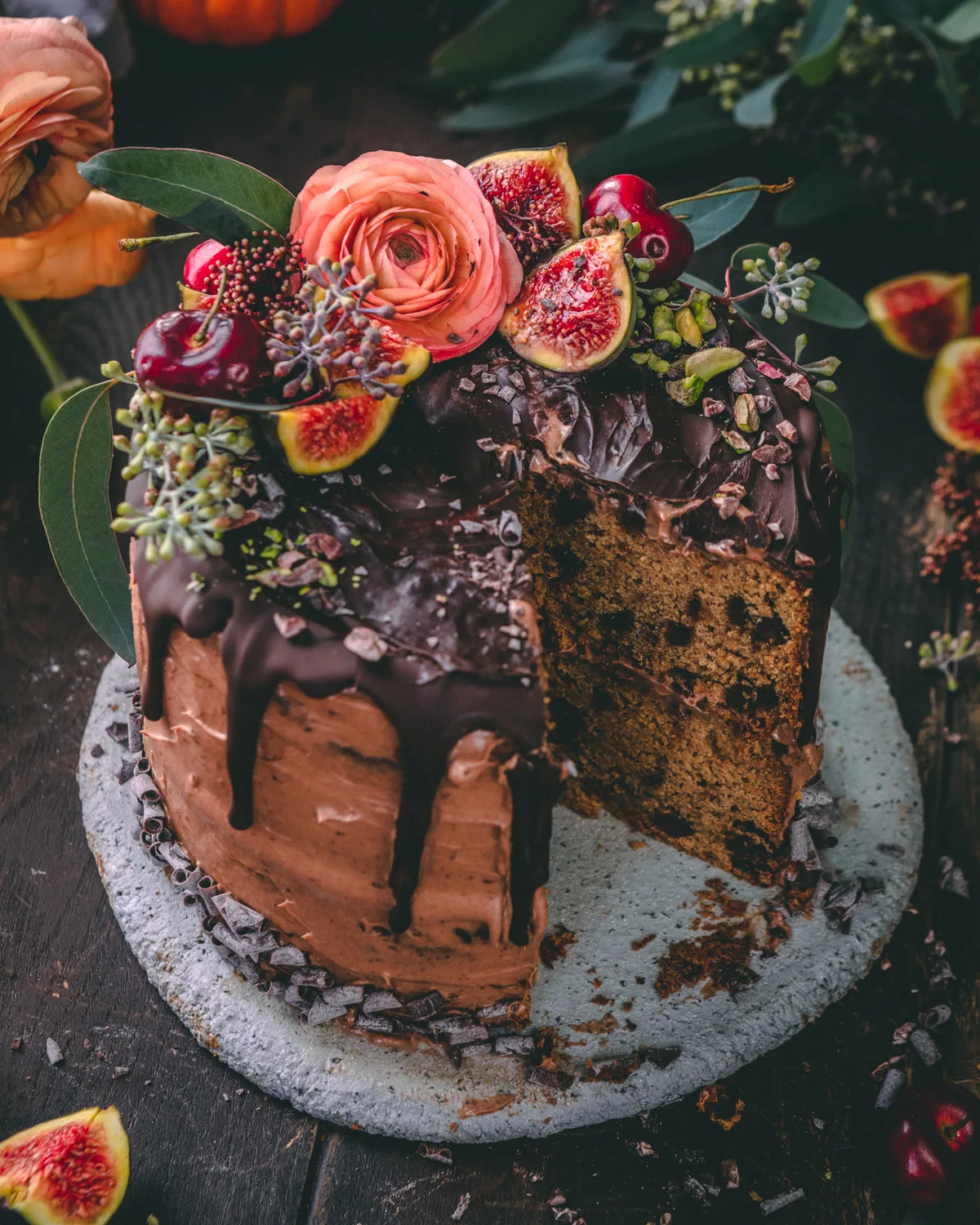 Pumpkin-chocolate-chip-cake