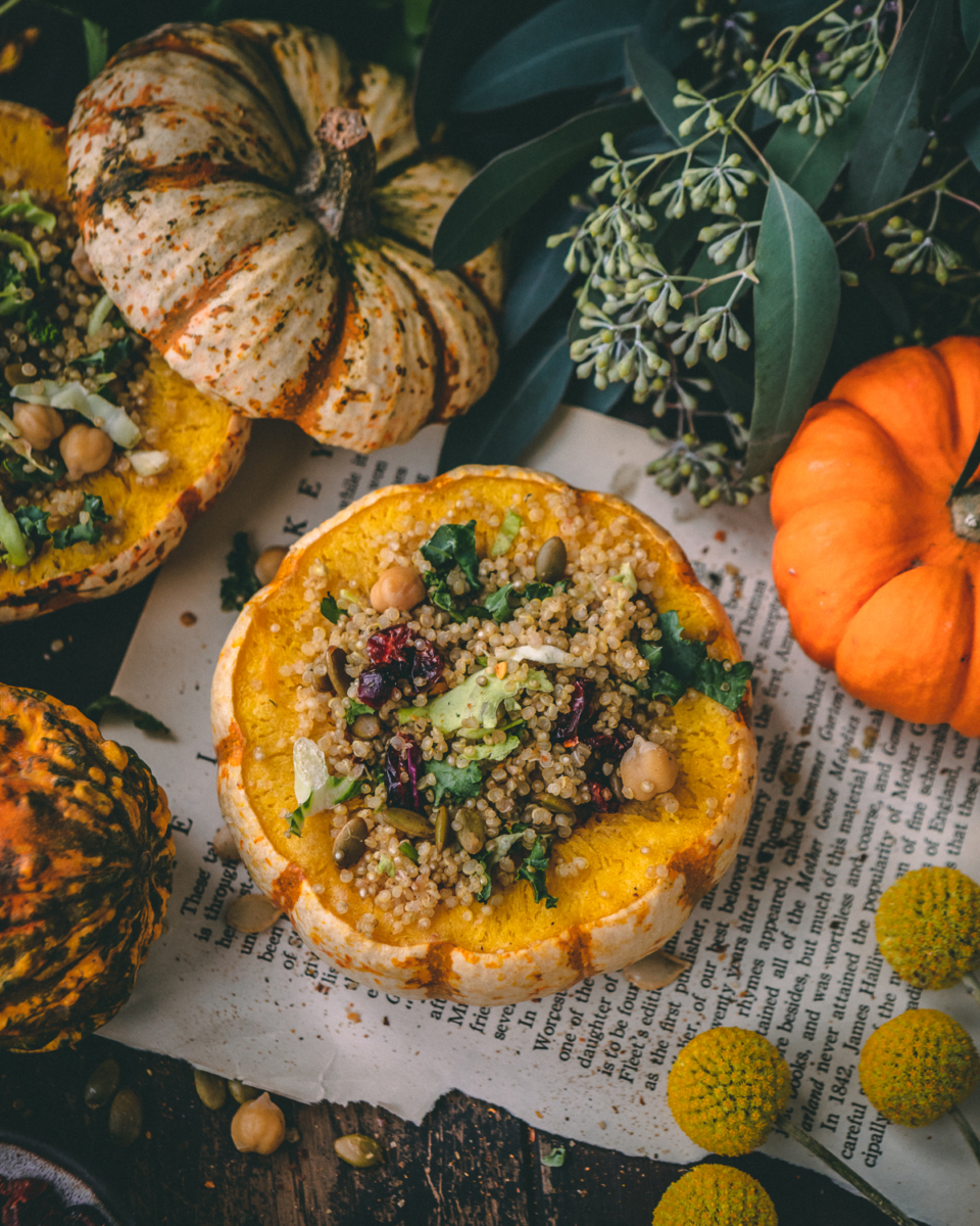 Wholesome Quinoa Stuffed Pumpkin Pots - Sculpted Kitchen