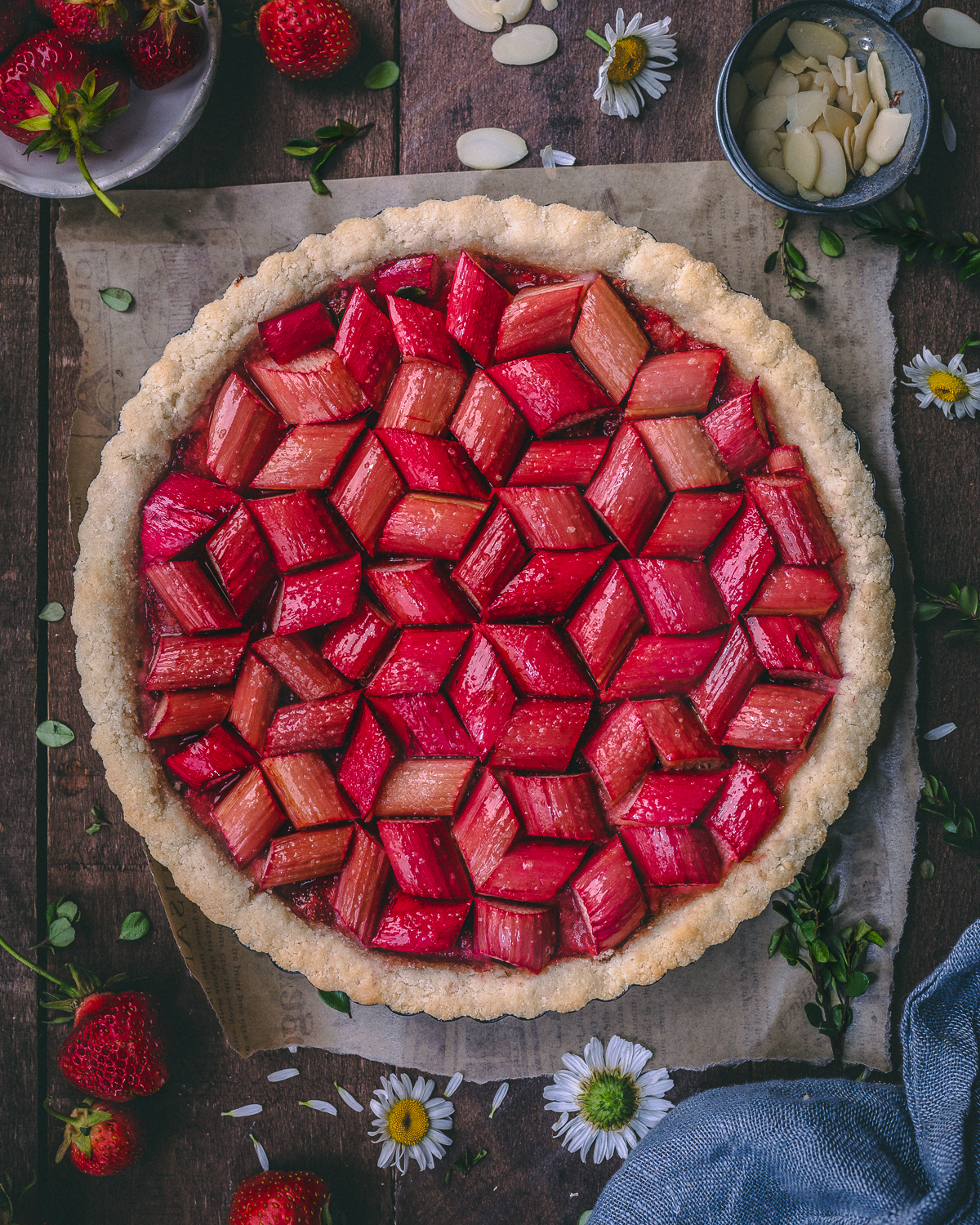 Rhubarb Strawberry pie/tart