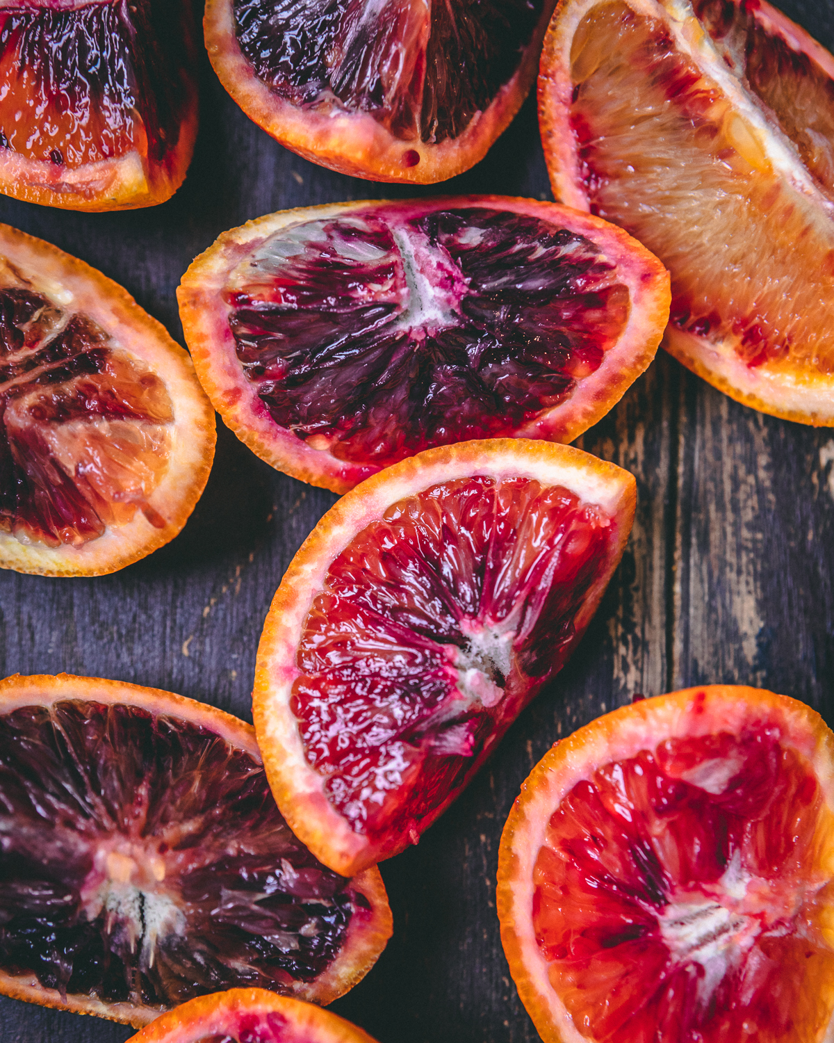 Blood orange slices