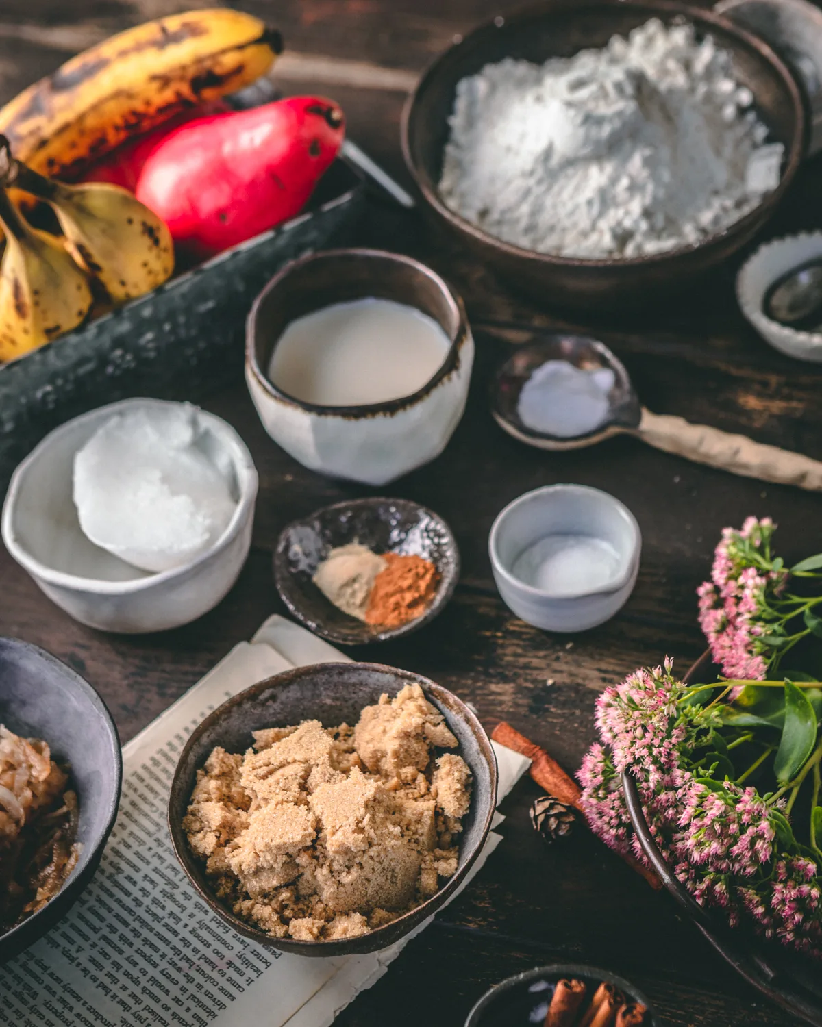 ingredients-needed-for-banana-pear-loaf