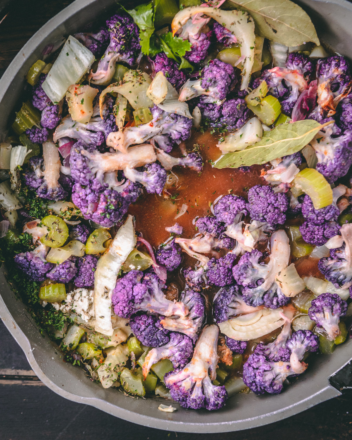 vegetables cooked for soup