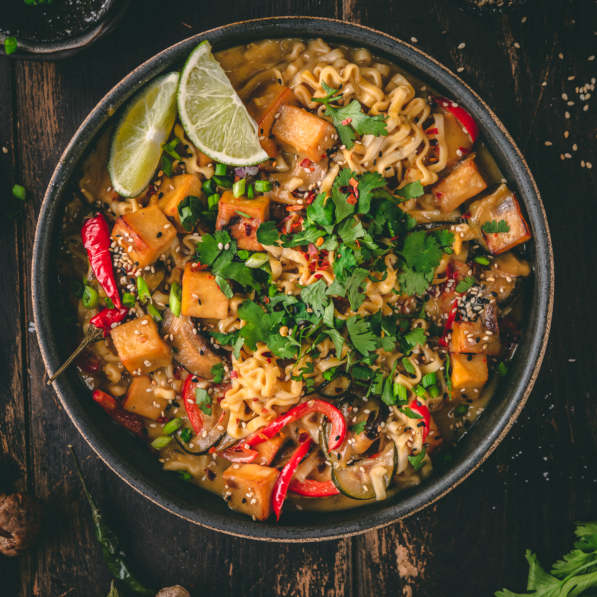 Coconut Curry Ramen Noodles