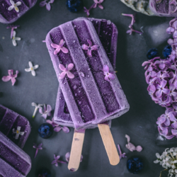 Purple popsicles display