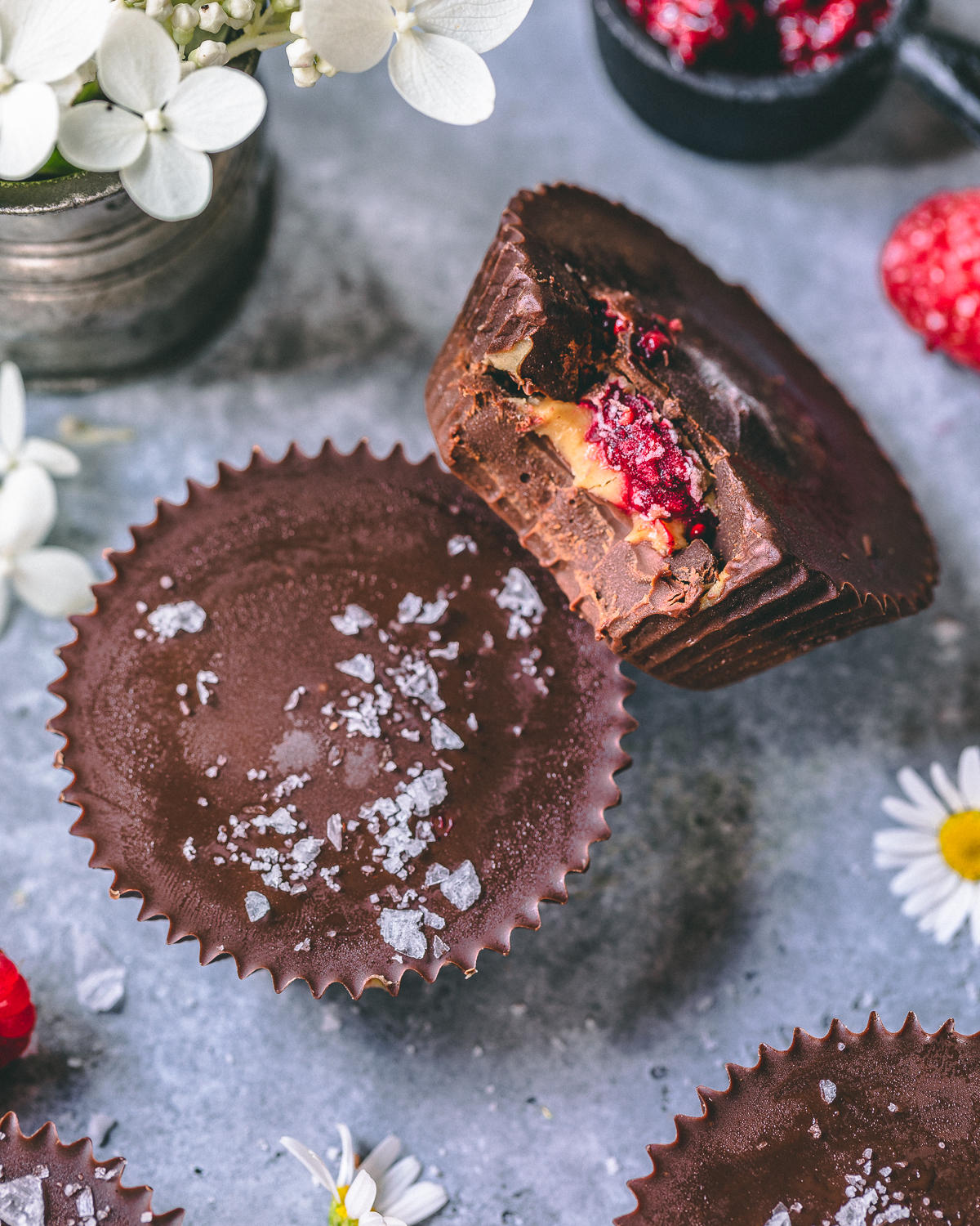 Raspberry cups