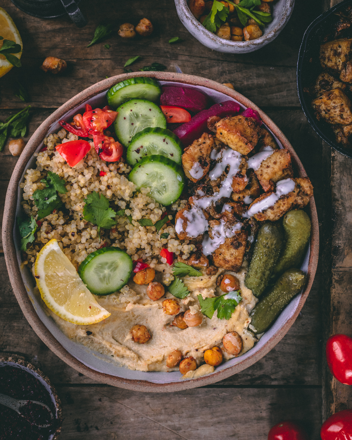 A tofu shawarma bowl is one way to eat your tofu