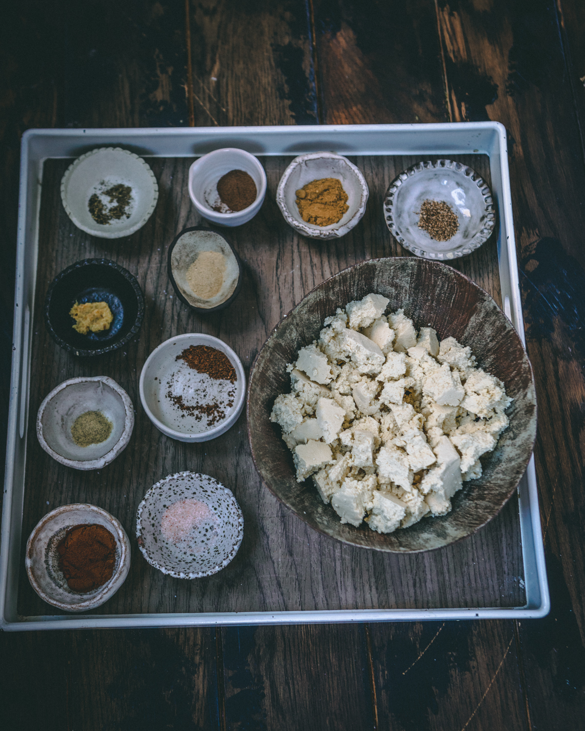 shredded tofu with spices