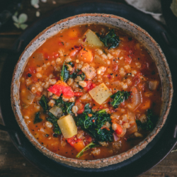 Warm bowl of soup