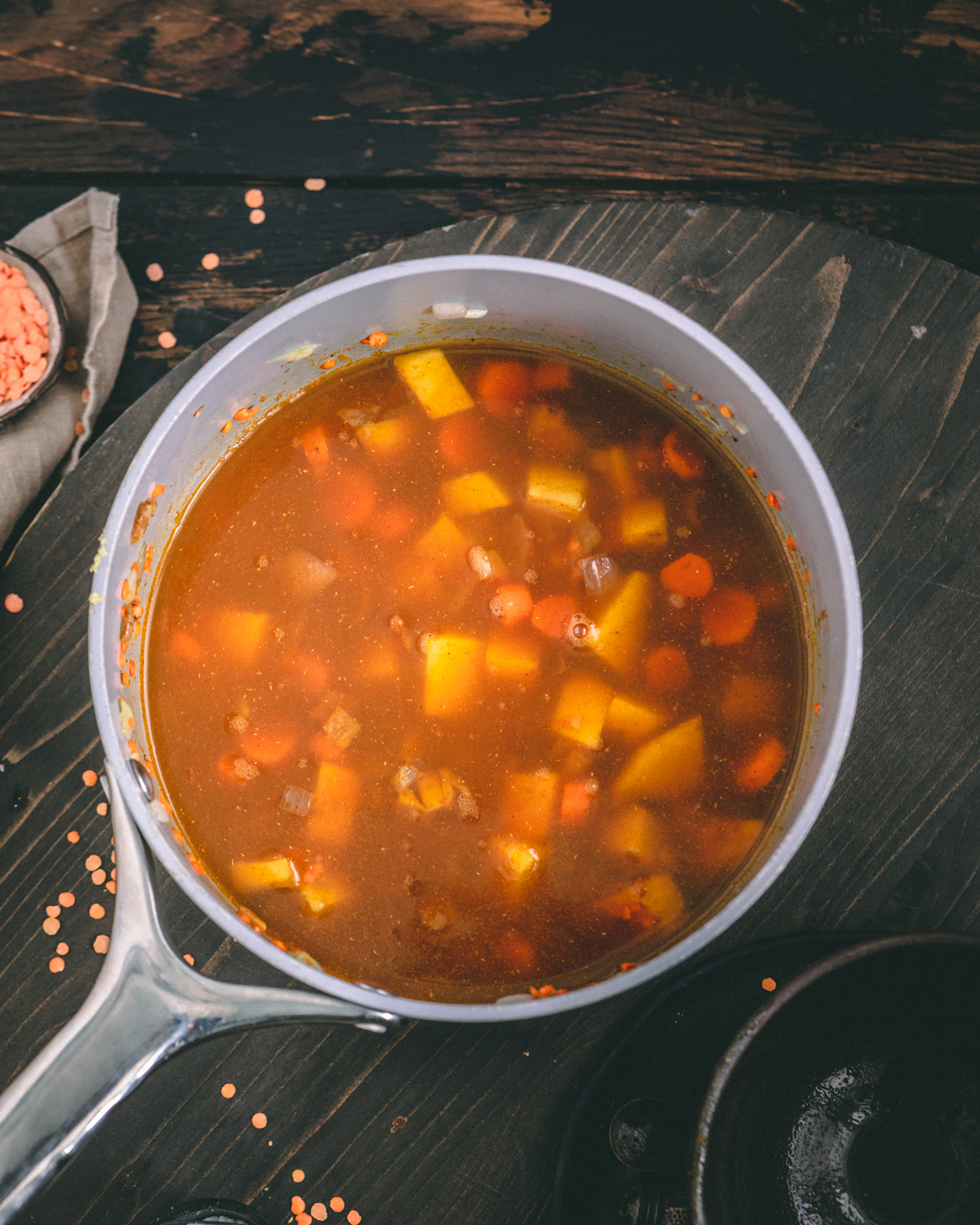 lentil soup with vegetables